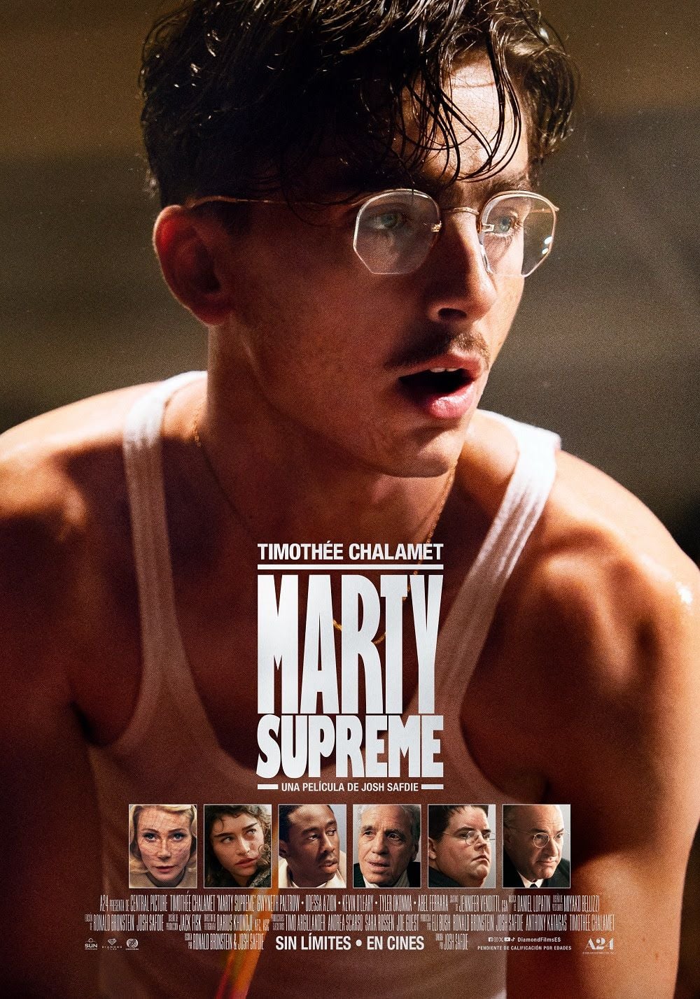 Marty Supreme poster featuring Timothée Chalamet